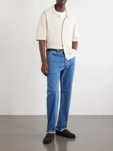 Corridor Pointelle-Knit Organic Cotton Shirt - Men | Thumbnail 2 Corridor Pointelle-Knit Organic Cotton Shirt - Men | Thumbnail 2