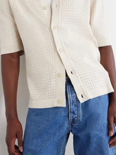 Corridor Pointelle-Knit Organic Cotton Shirt - Men | Thumbnail 5 Corridor Pointelle-Knit Organic Cotton Shirt - Men | Thumbnail 5