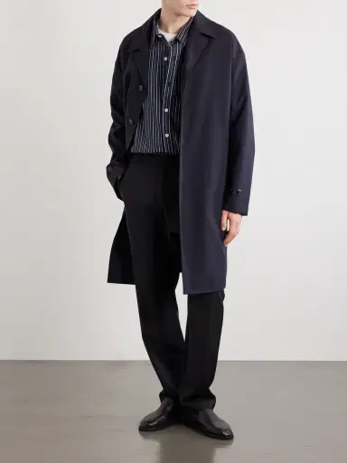 Barena Riobarbo Straight-Leg Virgin Wool Drawstring Trousers - Men | Thumbnail 2 Barena Riobarbo Straight-Leg Virgin Wool Drawstring Trousers - Men | Thumbnail 2