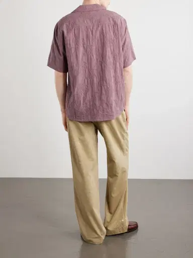 Corridor Camp Collar Paisley-Embroidered Cotton Shirt - Men | Thumbnail 4 Corridor Camp Collar Paisley-Embroidered Cotton Shirt - Men | Thumbnail 4