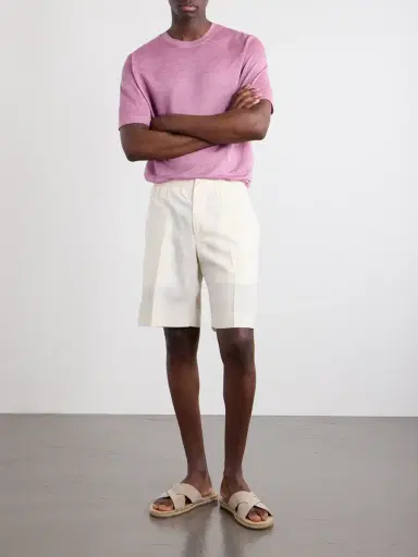 Zegna Knitted Linen T-Shirt - Men | Thumbnail 2 Zegna Knitted Linen T-Shirt - Men | Thumbnail 2
