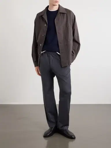 Barena Bativoga Straight-Leg Wool-Blend Drawstring Trousers - Men | Thumbnail 2 Barena Bativoga Straight-Leg Wool-Blend Drawstring Trousers - Men | Thumbnail 2