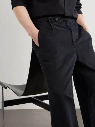 Jil Sander Straight-Leg Pleated Cotton-Drill Trousers - Men | Thumbnail 5 Jil Sander Straight-Leg Pleated Cotton-Drill Trousers - Men | Thumbnail 5