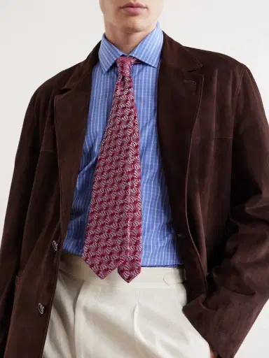 Charvet 8.5cm Silk-Jacquard Tie - Men | Thumbnail 2 Charvet 8.5cm Silk-Jacquard Tie - Men | Thumbnail 2