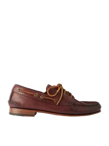 Yuketen Italian Hex Eye Leather Boat Shoes - Men | Thumbnail 1 Yuketen Italian Hex Eye Leather Boat Shoes - Men | Thumbnail 1