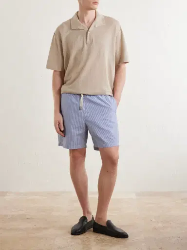 Sunspel Linen-Piqué Polo Shirt - Men | Thumbnail 2 Sunspel Linen-Piqué Polo Shirt - Men | Thumbnail 2