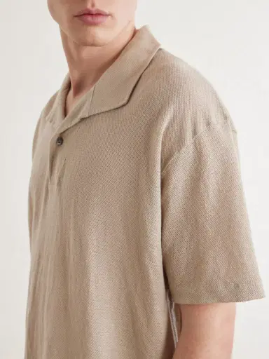 Sunspel Linen-Piqué Polo Shirt - Men | Thumbnail 5 Sunspel Linen-Piqué Polo Shirt - Men | Thumbnail 5