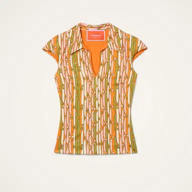 La DoubleJ Sleeveless Stretch Polo | Thumbnail 4 La DoubleJ Sleeveless Stretch Polo | Thumbnail 4