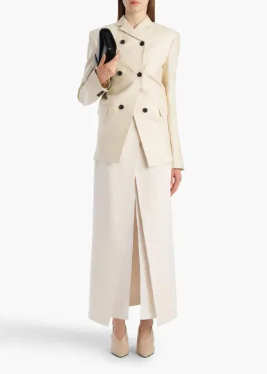 Khaite Tal Skirt In Cream | Thumbnail 2 Khaite Tal Skirt In Cream | Thumbnail 2