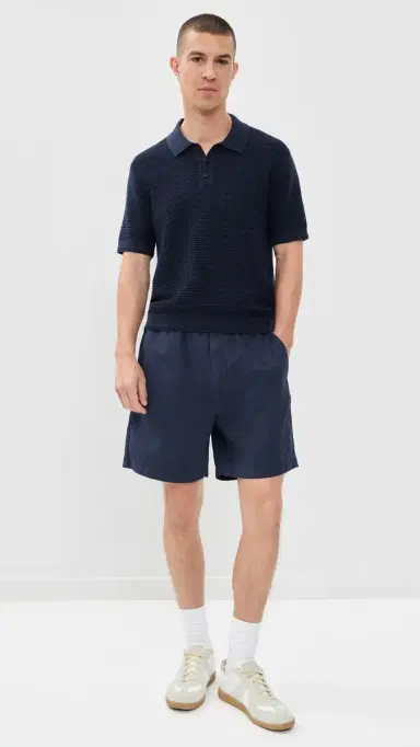 Madewell Short Sleeve titch Interest Polo Ink | Thumbnail 5 Madewell Short Sleeve titch Interest Polo Ink | Thumbnail 5