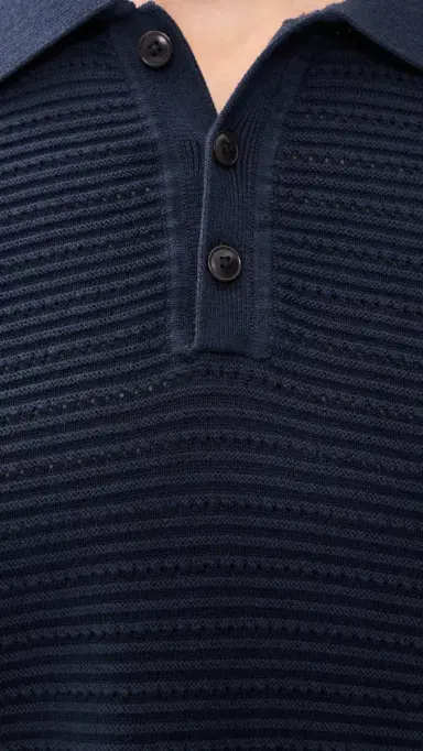 Madewell Short Sleeve titch Interest Polo Ink | Thumbnail 6 Madewell Short Sleeve titch Interest Polo Ink | Thumbnail 6