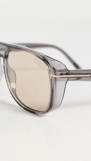 Tom Ford Rosco Sunglasses Shiny Transparent Grey One Size | Thumbnail 6 Tom Ford Rosco Sunglasses Shiny Transparent Grey One Size | Thumbnail 6