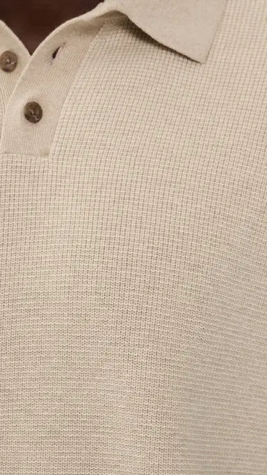 Vince Colorblock Feed tripe Polo Th Pecan/mock White | Thumbnail 6 Vince Colorblock Feed tripe Polo Th Pecan/mock White | Thumbnail 6
