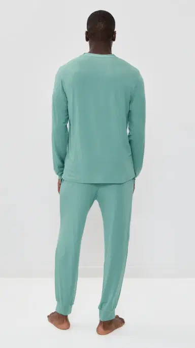 Eberjey Henry Modal Long Pajamas et eagrass | Thumbnail 3 Eberjey Henry Modal Long Pajamas et eagrass | Thumbnail 3
