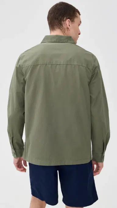Barbour herburn Cotton Overshirt Dusty Olive | Thumbnail 3 Barbour herburn Cotton Overshirt Dusty Olive | Thumbnail 3