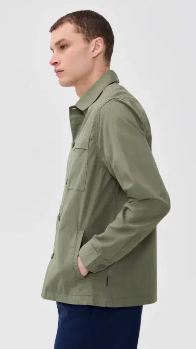 Barbour herburn Cotton Overshirt Dusty Olive | Thumbnail 4 Barbour herburn Cotton Overshirt Dusty Olive | Thumbnail 4