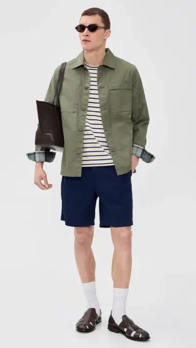 Barbour herburn Cotton Overshirt Dusty Olive | Thumbnail 5 Barbour herburn Cotton Overshirt Dusty Olive | Thumbnail 5