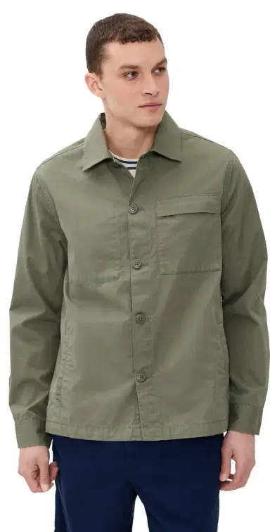 Barbour herburn Cotton Overshirt Dusty Olive | Thumbnail 1 Barbour herburn Cotton Overshirt Dusty Olive | Thumbnail 1