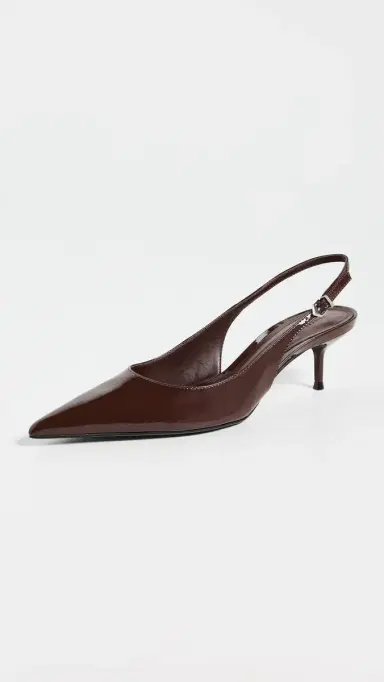 Schutz Paola Mid Slingback Heels Root Brown | Thumbnail 2 Schutz Paola Mid Slingback Heels Root Brown | Thumbnail 2
