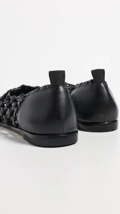 FRĒDA SALVADOR Sally Knotted Ballet Flats Black Knotted Calf | Thumbnail 4 FRĒDA SALVADOR Sally Knotted Ballet Flats Black Knotted Calf | Thumbnail 4