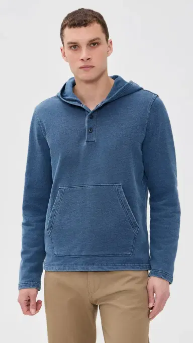 Taylor Stitch The Baja Pullover Washed Indigo Terry | Thumbnail 2 Taylor Stitch The Baja Pullover Washed Indigo Terry | Thumbnail 2