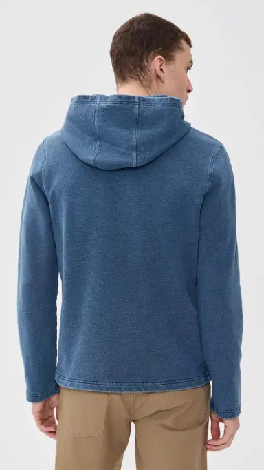 Taylor Stitch The Baja Pullover Washed Indigo Terry | Thumbnail 3 Taylor Stitch The Baja Pullover Washed Indigo Terry | Thumbnail 3