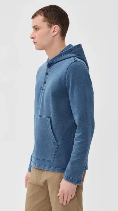 Taylor Stitch The Baja Pullover Washed Indigo Terry | Thumbnail 4 Taylor Stitch The Baja Pullover Washed Indigo Terry | Thumbnail 4