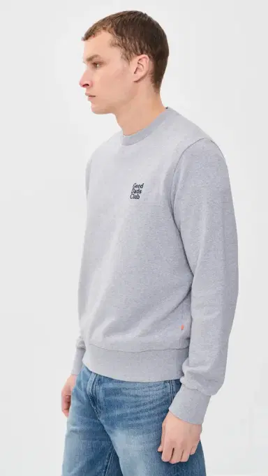 Far Afield Good Dads Club Embroidered Sweatshirt Grey arl | Thumbnail 4 Far Afield Good Dads Club Embroidered Sweatshirt Grey arl | Thumbnail 4