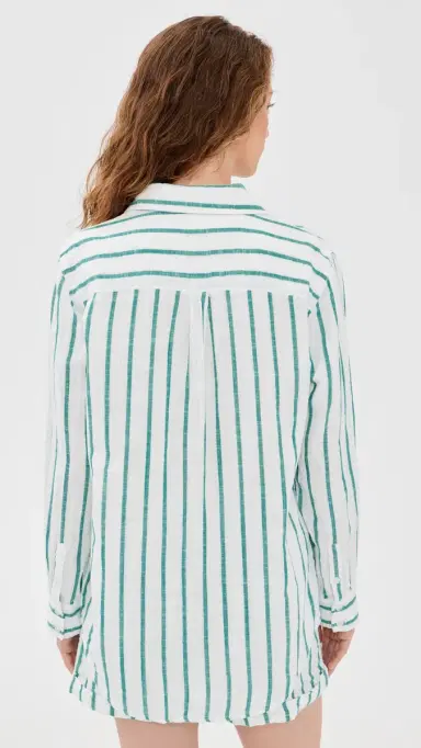 Z Supply Saturdays Stripe Shirt Rainforest | Thumbnail 4 Z Supply Saturdays Stripe Shirt Rainforest | Thumbnail 4