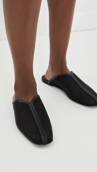 FRĒDA SALVADOR Saanvi Slides Black Mesh | Thumbnail 3 FRĒDA SALVADOR Saanvi Slides Black Mesh | Thumbnail 3