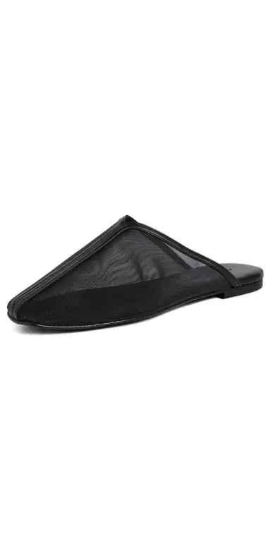 FRĒDA SALVADOR Saanvi Slides Black Mesh | Thumbnail 1 FRĒDA SALVADOR Saanvi Slides Black Mesh | Thumbnail 1