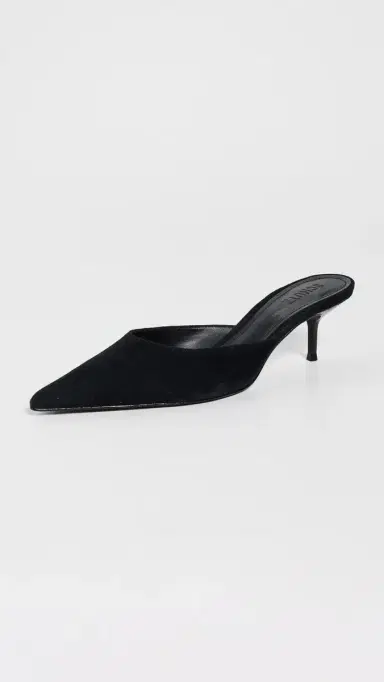 Schutz Julie Kitten Heel Mules Black | Thumbnail 2 Schutz Julie Kitten Heel Mules Black | Thumbnail 2