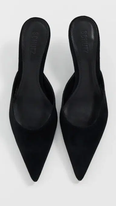 Schutz Julie Kitten Heel Mules Black | Thumbnail 6 Schutz Julie Kitten Heel Mules Black | Thumbnail 6