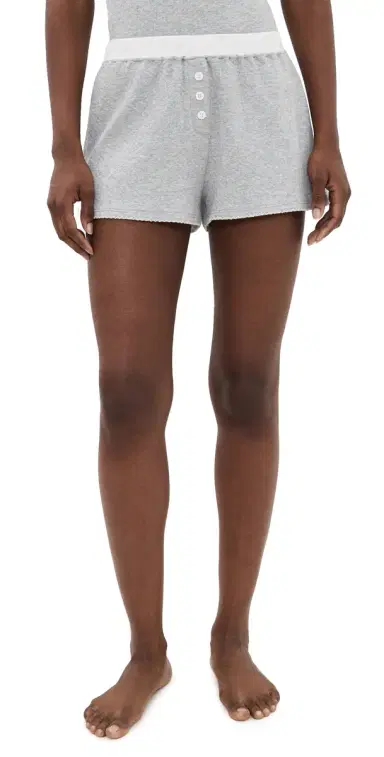 Cozyland by Morgan Lane Tate Shorts Heather Grey | Thumbnail 1 Cozyland by Morgan Lane Tate Shorts Heather Grey | Thumbnail 1
