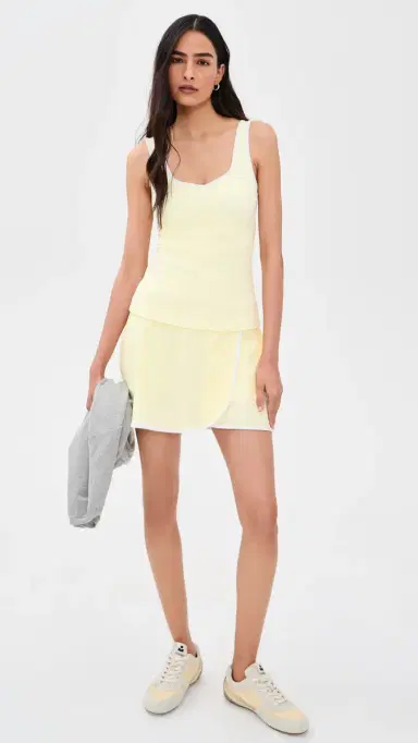 Sweaty Betty Pro Racket Power Tank Top Butterscotch Yellow | Thumbnail 5 Sweaty Betty Pro Racket Power Tank Top Butterscotch Yellow | Thumbnail 5