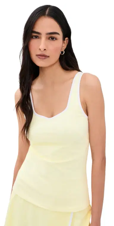Sweaty Betty Pro Racket Power Tank Top Butterscotch Yellow | Thumbnail 1 Sweaty Betty Pro Racket Power Tank Top Butterscotch Yellow | Thumbnail 1