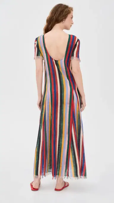 Staud Le Havre Coverup Dress Artist Stripe M/L | Thumbnail 3 Staud Le Havre Coverup Dress Artist Stripe M/L | Thumbnail 3