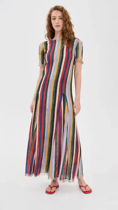 Staud Le Havre Coverup Dress Artist Stripe M/L | Thumbnail 5 Staud Le Havre Coverup Dress Artist Stripe M/L | Thumbnail 5
