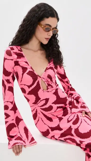 EYWASOULS MALIBU Diana Bell Dress Rosy Retro S | Thumbnail 5 EYWASOULS MALIBU Diana Bell Dress Rosy Retro S | Thumbnail 5