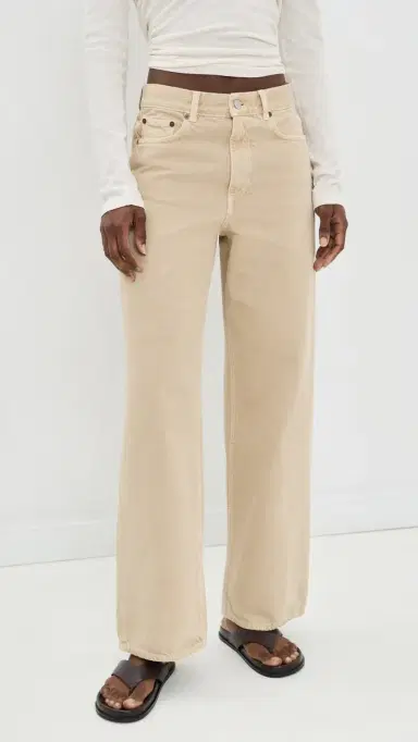 House of Dagmar Baggy Fit Jeans Beige | Thumbnail 2 House of Dagmar Baggy Fit Jeans Beige | Thumbnail 2