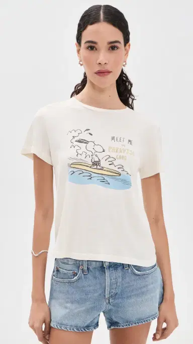RE/DONE Classic Tee Snoopy Hang Ten | Thumbnail 2 RE/DONE Classic Tee Snoopy Hang Ten | Thumbnail 2