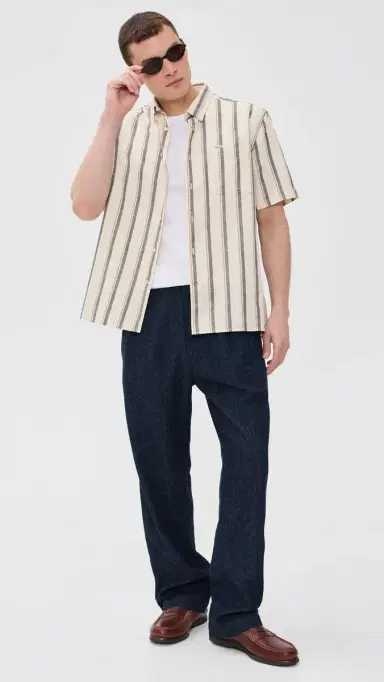 Barbour Barkend triped ummer Shirt Whisper White | Thumbnail 5 Barbour Barkend triped ummer Shirt Whisper White | Thumbnail 5
