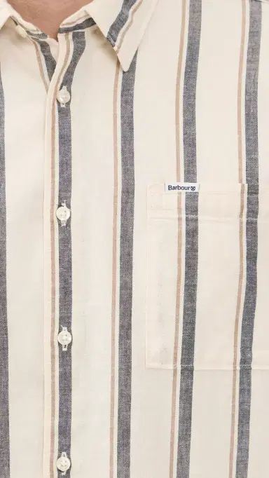 Barbour Barkend triped ummer Shirt Whisper White | Thumbnail 6 Barbour Barkend triped ummer Shirt Whisper White | Thumbnail 6