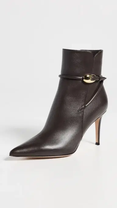 Gianvito Rossi Nappa Booties Moka | Thumbnail 2 Gianvito Rossi Nappa Booties Moka | Thumbnail 2
