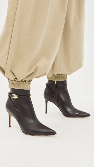 Gianvito Rossi Nappa Booties Moka | Thumbnail 3 Gianvito Rossi Nappa Booties Moka | Thumbnail 3