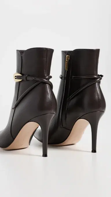 Gianvito Rossi Nappa Booties Moka | Thumbnail 4 Gianvito Rossi Nappa Booties Moka | Thumbnail 4