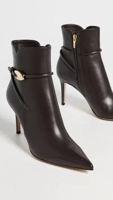 Gianvito Rossi Nappa Booties Moka | Thumbnail 5 Gianvito Rossi Nappa Booties Moka | Thumbnail 5