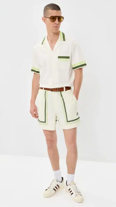 Malbon cooter Playa Shorts 5.5 Cream | Thumbnail 5 Malbon cooter Playa Shorts 5.5 Cream | Thumbnail 5