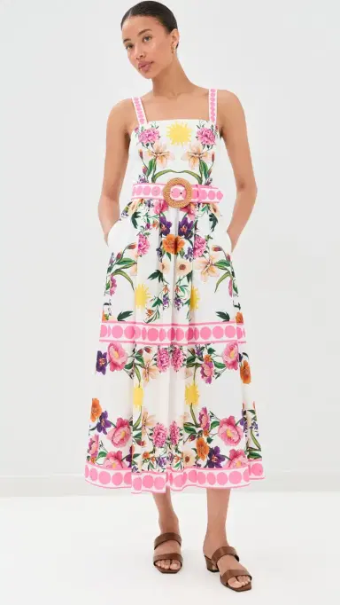 Borgo de Nor Ninet Dress Botanica P. Ment | Thumbnail 3 Borgo de Nor Ninet Dress Botanica P. Ment | Thumbnail 3