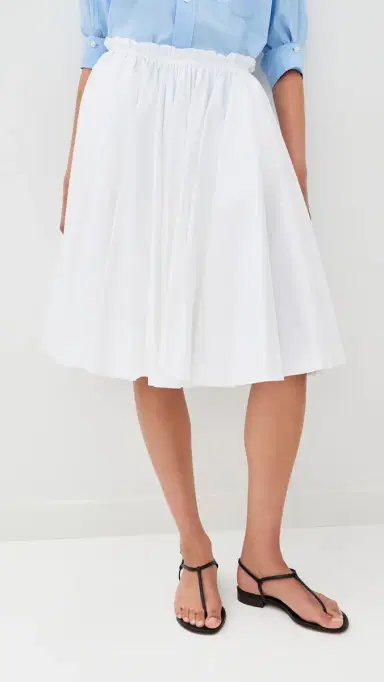 AMI Midi Corolla Skirt Blanc | Thumbnail 3 AMI Midi Corolla Skirt Blanc | Thumbnail 3